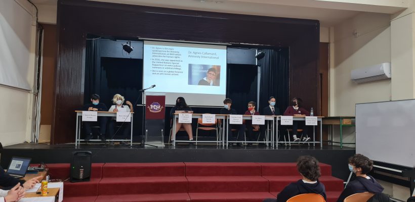 Today, to celebrate the International Day of Human Rights and within the context of our Human Rights Week, history and politics students took part in three parallel human rights conferences under the supervision and the guidance of the Humanities Department.