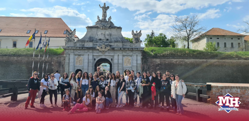 This trip to Romania signals the end of a lovely Erasmus project: Europe, Let’s Stay Together.Students and teachers worked on projects regarding equality and equity at our partner school in Sibiu. They also had a wonderful time visiting beautiful historical and natural sites.