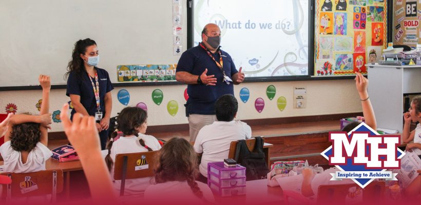 Junior School: Doctor Petros Koutenian and Nurse Chrisa came to the school to talk to the Grade 2 class. The students were able to ask them both questions relating to medicine and their profession, as well as see some medical equipment and where they work!